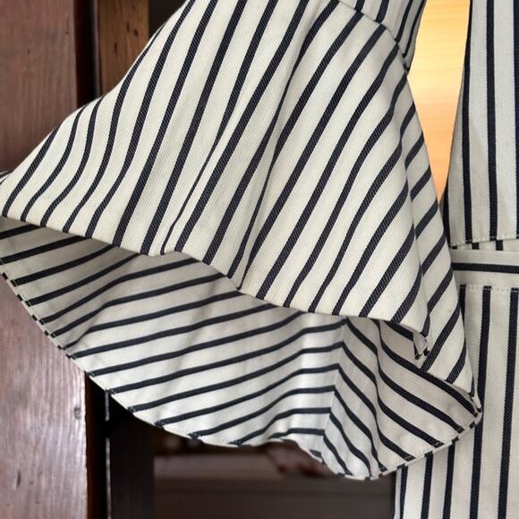 Vintage Y2k Cabi Striped Peplum Sleeve Blazer With Pockets - Picture 4 of 6